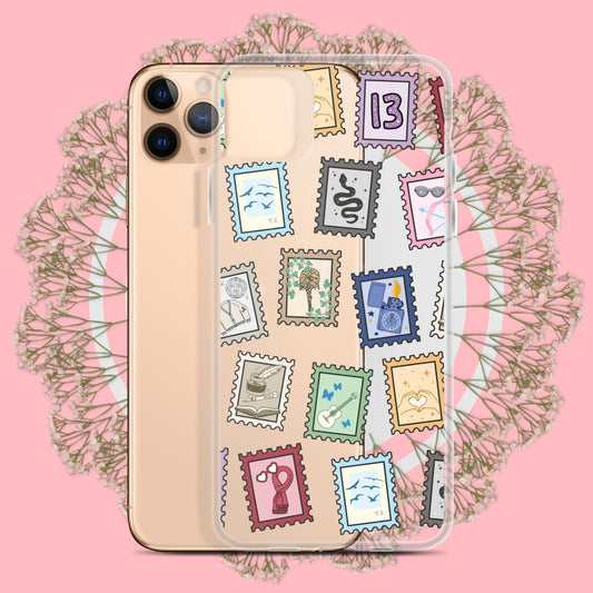 Taylor Swift Eras tour stamps Clear Case for iPhone®