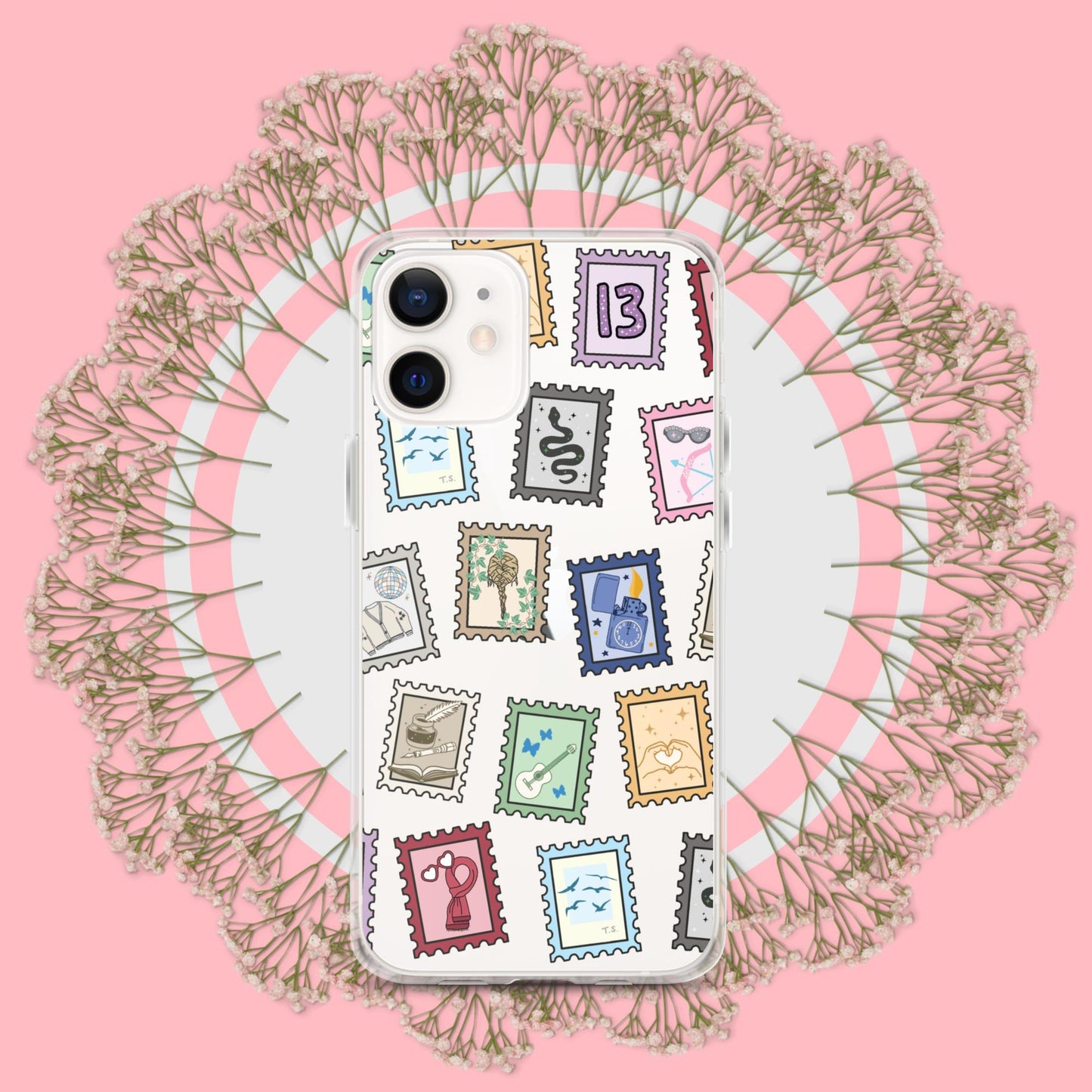 Taylor Swift Eras tour stamps Clear Case for iPhone®