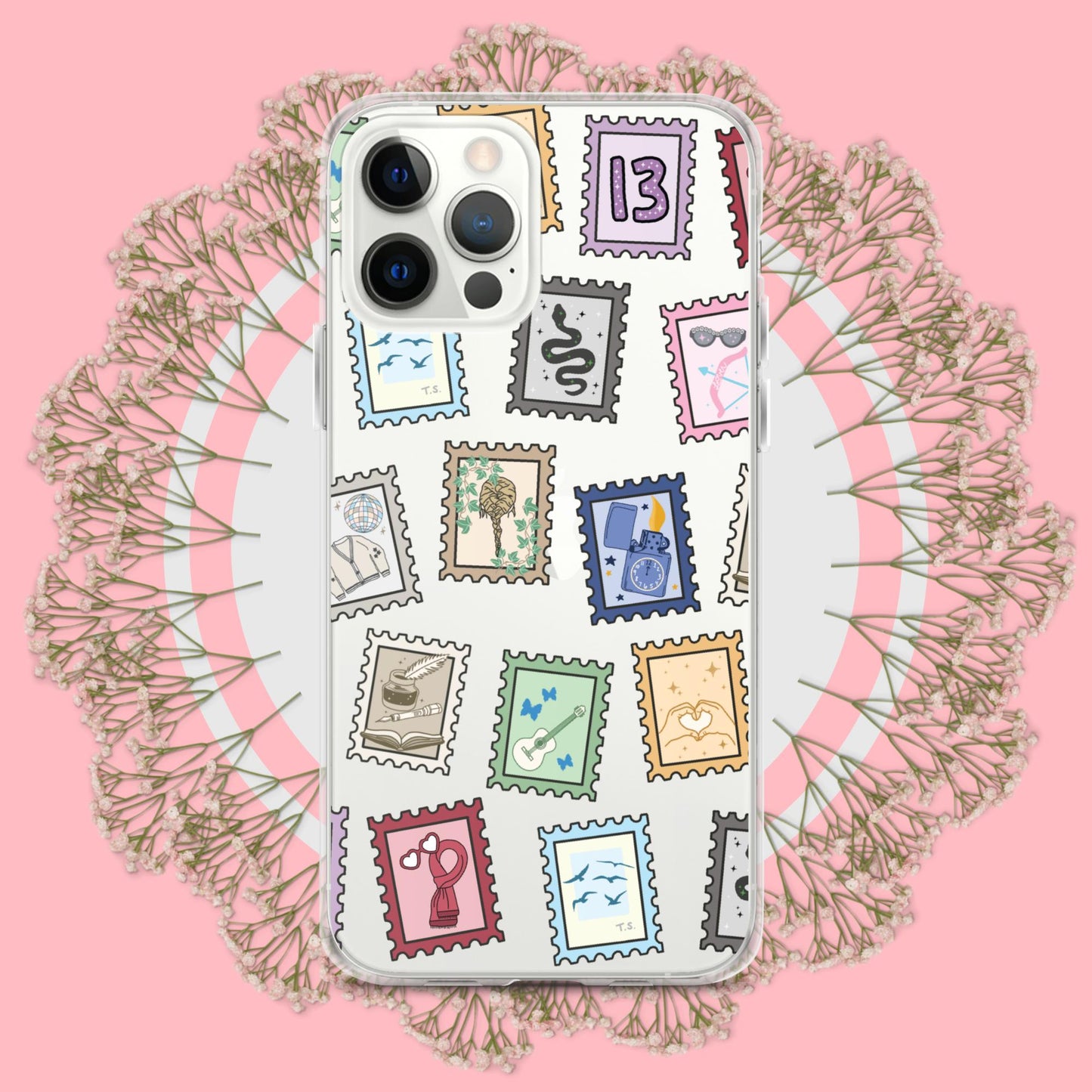 Taylor Swift Eras tour stamps Clear Case for iPhone®