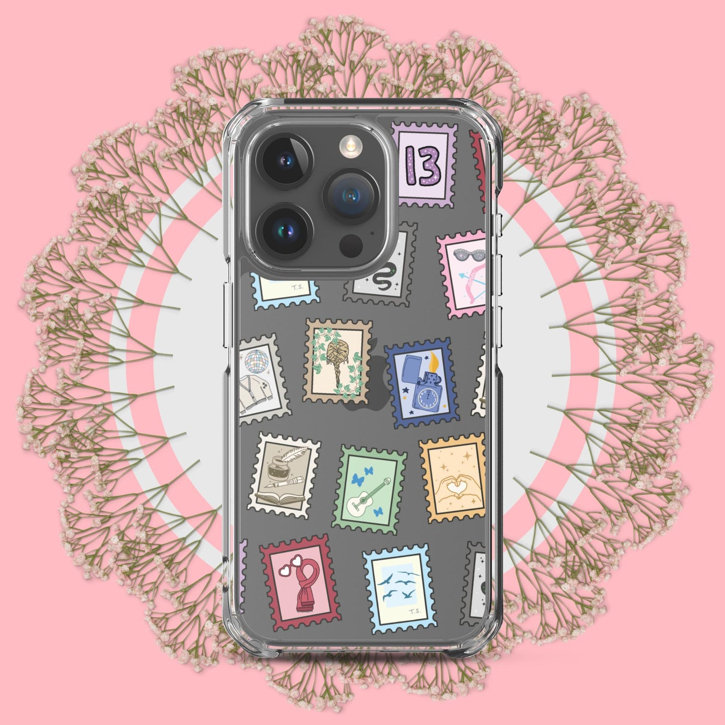 Taylor Swift Eras tour stamps Clear Case for iPhone®