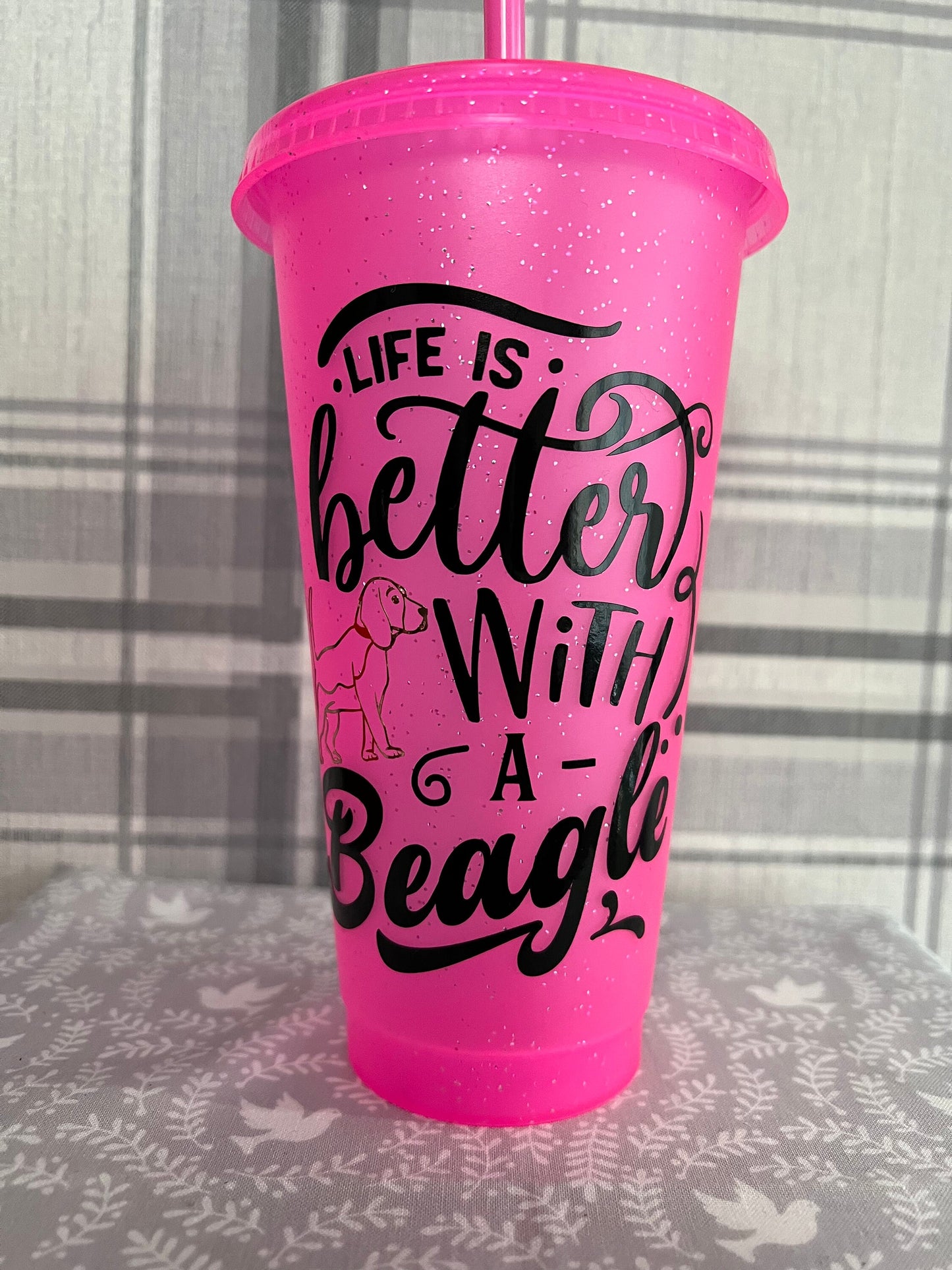 Life is better with a beagle tumbler