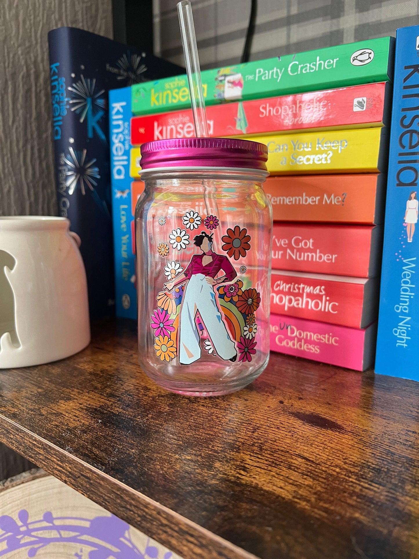 Harry Floral Glass Jar