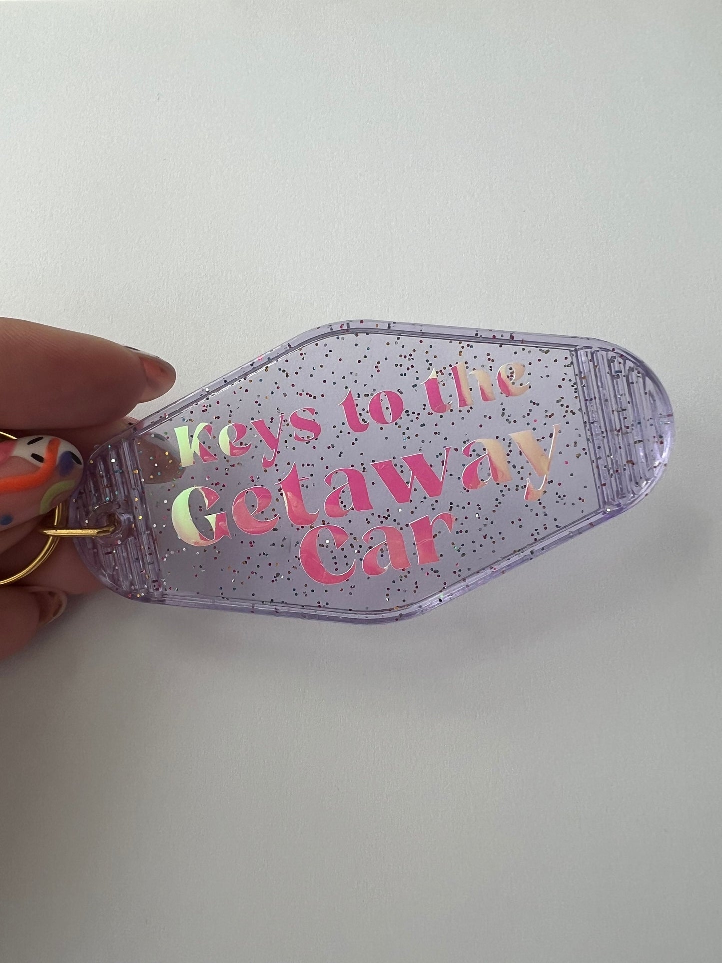 Getaway Car Taylor Swift Motel Keyring