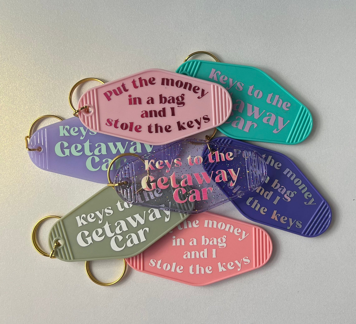 Getaway Car Taylor Swift Motel Keyring