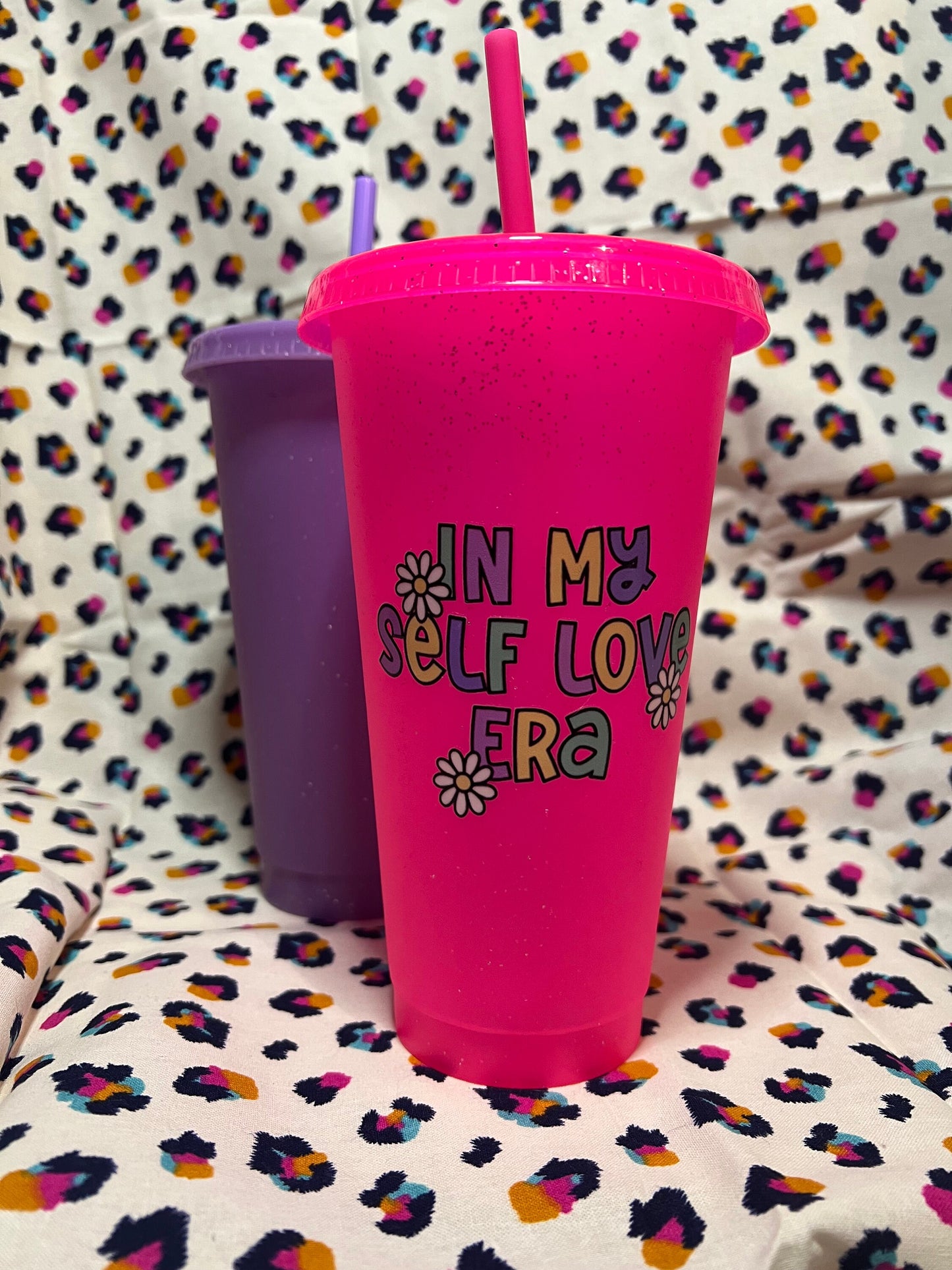 In my self love era Glitter tumbler