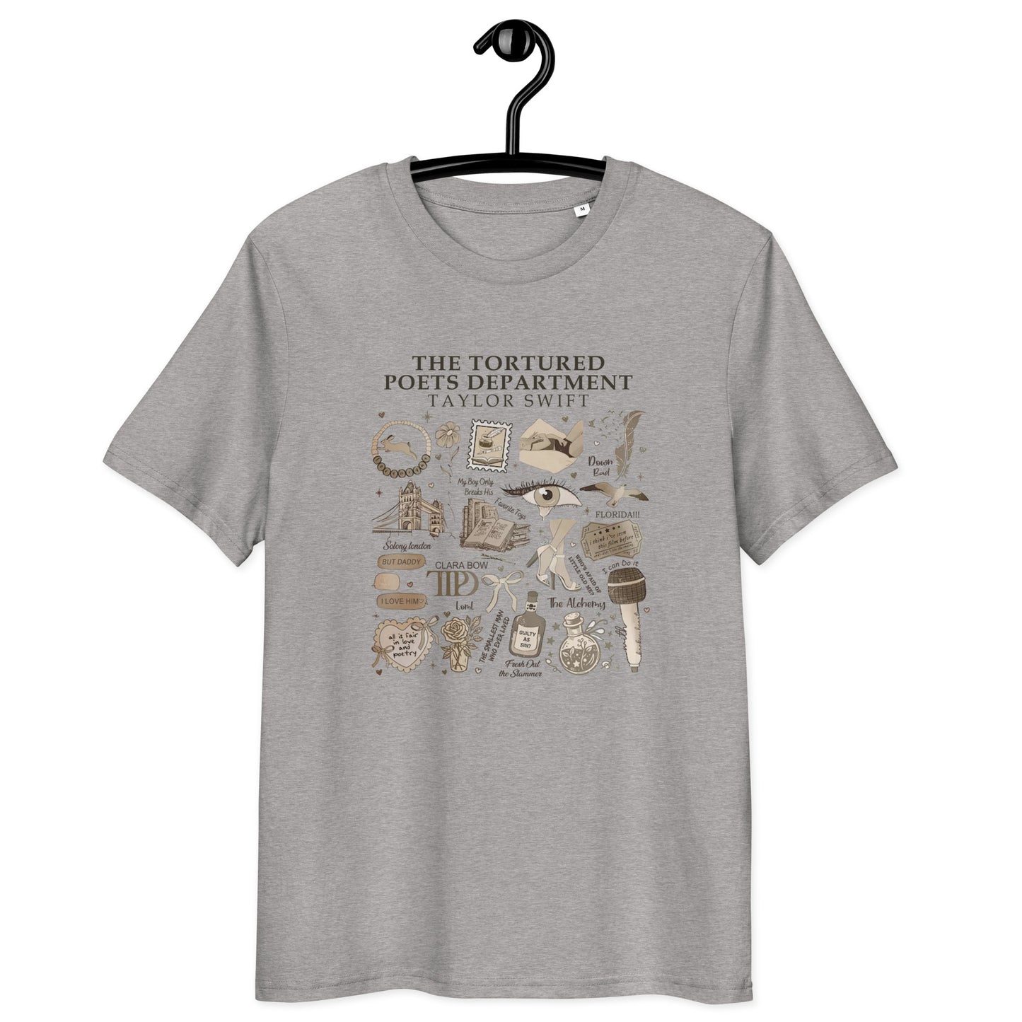 The tortured poets department Unisex organic cotton t-shirt